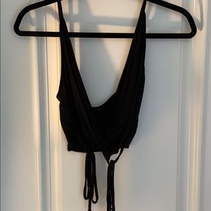 Black crop top